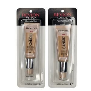 REVLON Candid Photoready Foundation #250 Makeup Bundle of 2
